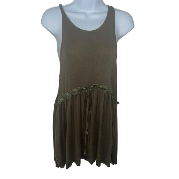 POL Tops - NWOT POL Olive Green Boho Razorback Tank Size Small Fits up to XL